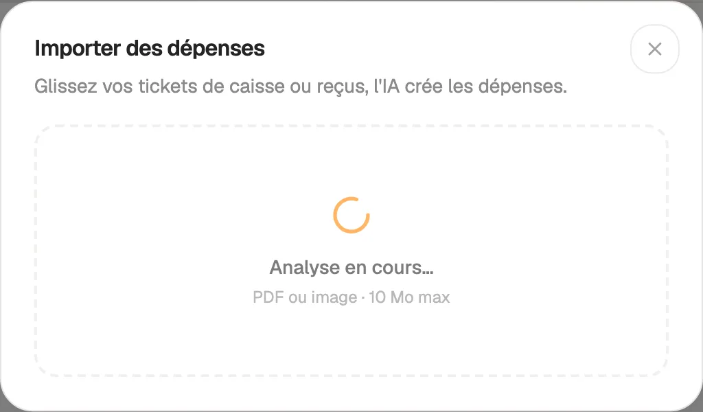 Drop your receipts, AI creates the expenses