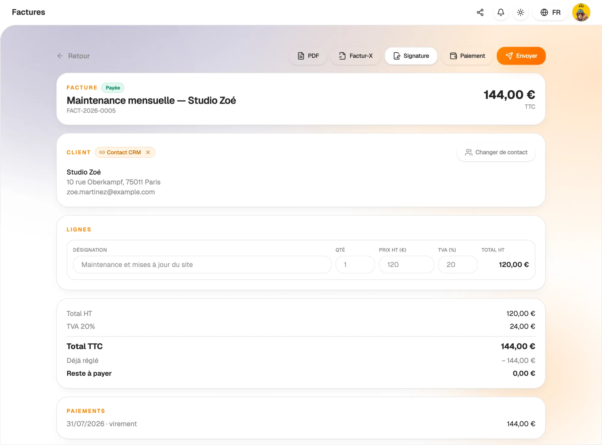 Reminders and recurring invoices on autopilot
