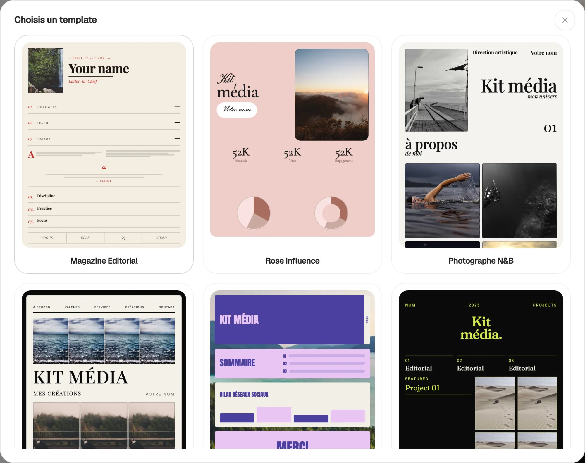 Start from a layout that is already finished