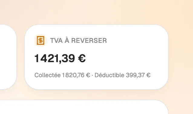 VAT to pay, calculated for you